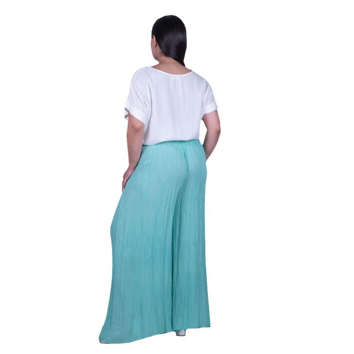 Platinum Παντελόνα Aqua Γυναικεία Με Λάστιχο Αέρινη Casual Ατσαλάκωτη All Day Free Size - 6632-Q - Image 3