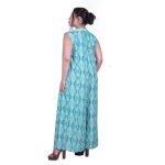 Platinum Ολόσωμη Φόρμα Aqua Γυναικεία Αέρινη Αμάνικη Με Κουμπιά Free Size - 82514-GR - Image 3