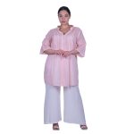 Platinum Πουκαμίσα Ροζ Γυναικεία Με Κουμπιά Τρουακάρ All Day - INDT-5476-ZR