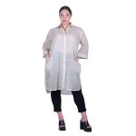 Platinum Καφτάνι - Πουκαμίσο Μπεζ Γυναικείο Με Κουμπιά Πετροπλυμένο Free Size - KU-52502-BZ - Image 2