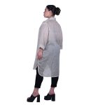 Platinum Καφτάνι - Πουκαμίσο Μπεζ Γυναικείο Με Κουμπιά Πετροπλυμένο Free Size - KU-52502-BZ - Image 3