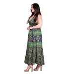 Platinum Φόρεμα Πράσινο - Μπλε Γυναικείο Ampir Εξώπλατο Bohemian Silk All Day Free Size - 21175-GXL - Image 2
