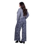 Platinum Παντελόνι Γκρι Με Boho Σχέδιο Γυναικείο Χειμερινό Με Λάστιχο All Day - 2209-G - Image 3