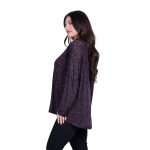 Gomore Μπλούζα Μώβ Με Floral Εμπριμέ Γυναικεία Αll Day - FM-24972-V - Image 2