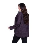 Gomore Μπλούζα Μώβ Με Floral Εμπριμέ Γυναικεία Αll Day - FM-24972-V - Image 3