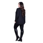 Gomore Μπλούζα Μαύρη ''Wild Love'' Γυναικεία Εβαζέ Casual All Day - 24970-BC - Image 4