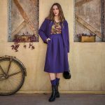 Platinum Φούστα Μωβ Γυναικεία Midi Εβαζέ Με Πιέτες All Day Free Size - 269-GU-V