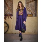 Platinum Φούστα Μωβ Γυναικεία Midi Εβαζέ Με Πιέτες All Day Free Size - 269-GU-V - Image 3