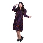 Platinum Φόρεμα Πετρολ Με Animal Print Σχέδια Γυναικείο Νεανικό Εβαζέ All Day Free Size - FS-258-GU