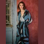 Platinum Φόρεμα Ραφ - Μαύρο Γυναικείο Πλισέ Κρουαζέ Midi Μεσάτο Με Ζώνη All Day Free Size - 264-GU-BL