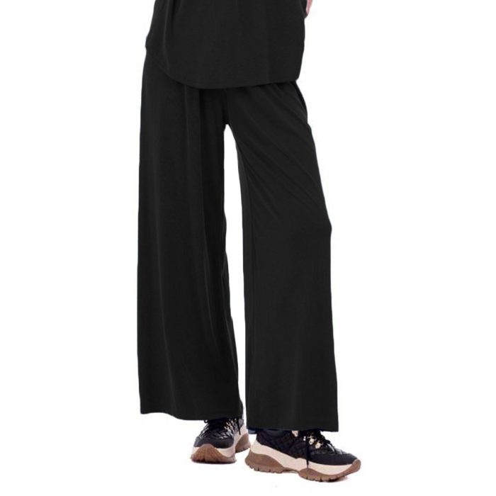 Platinum Σετ Παντελόνα - Μπλούζα Μαύρο Γυναικεία Φαρδύ Casual All Day Free Size - IT-273-BC - Image 3