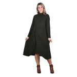 Platinum Φόρεμα Πράσινο Γυναικείο Πλεκτό Casual Εβαζέ All Day Free Size - IT-8422-PR - Image 4