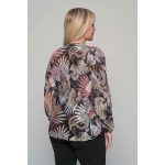 Gomore Μπλούζα Μαύρη Γυναικεία Με Εμπριμέ Σχέδια & Lurex Βραδινή XXL - 14219 - Image 3