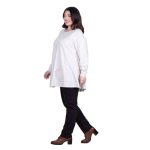 Platinum Μπλούζα Εκρού Γυναικεία Κλος Άνετη Γραμμή Αll Day Free Size - 1628-EG - Image 3