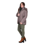 Gomore Μπουφάν Μόκα Γυναικείο Με Κουκούλα Casual All Day - 24405-M - Image 2
