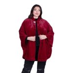 Gomore Κάπα Κόκκινη Γούνινη Γυναικεία Οικολογική Με Φόδρα All Day - GM-24499-RD