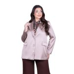 Fairyland Moschato Σακάκι Nude Γυναικείο Σατινέ Με Κουμπιά All Day Free Size - 67658-ND