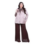 Fairyland Moschato Σακάκι Nude Γυναικείο Σατινέ Με Κουμπιά All Day Free Size - 67658-ND - Image 6