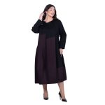 Fairyland Φόρεμα Μαύρο - Γκρενά Γυναικείο Midi Εβαζέ All Day Free Size - FM-1020-BC - Image 2