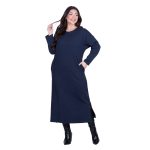 Fairyland Φόρεμα Μπλε Γυναικείο Σε Ίσια Γραμμή Casual Μακρύ All Day Free Size - FM-12642-BL - Image 2