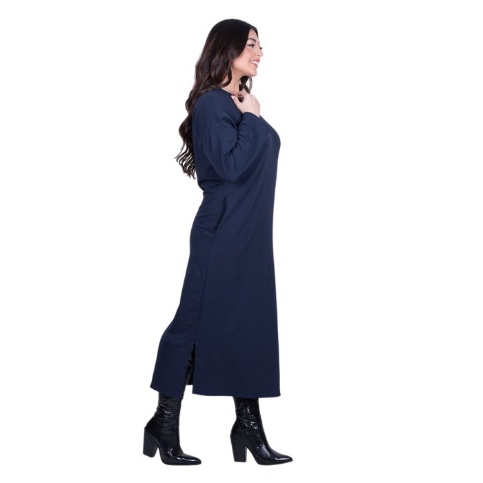 Fairyland Φόρεμα Μπλε Γυναικείο Σε Ίσια Γραμμή Casual Μακρύ All Day Free Size - FM-12642-BL - Image 3