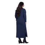 Fairyland Φόρεμα Μπλε Γυναικείο Σε Ίσια Γραμμή Casual Μακρύ All Day Free Size - FM-12642-BL - Image 4