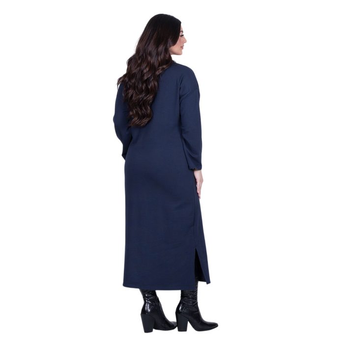 Fairyland Φόρεμα Μπλε Γυναικείο Σε Ίσια Γραμμή Casual Μακρύ All Day Free Size - FM-12642-BL - Image 4