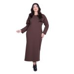 Fairyland Φόρεμα Καφέ Γυναικείο Σε Ίσια Γραμμή Casual Μακρύ All Day Free Size - FM-12642-BR