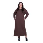 Fairyland Φόρεμα Καφέ Γυναικείο Σε Ίσια Γραμμή Casual Μακρύ All Day Free Size - FM-12642-BR - Image 2