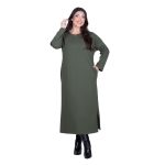 Fairyland Φόρεμα Πράσινο Γυναικείο Σε Ίσια Γραμμή Casual Μακρύ All Day Free Size - FM-12642-GR