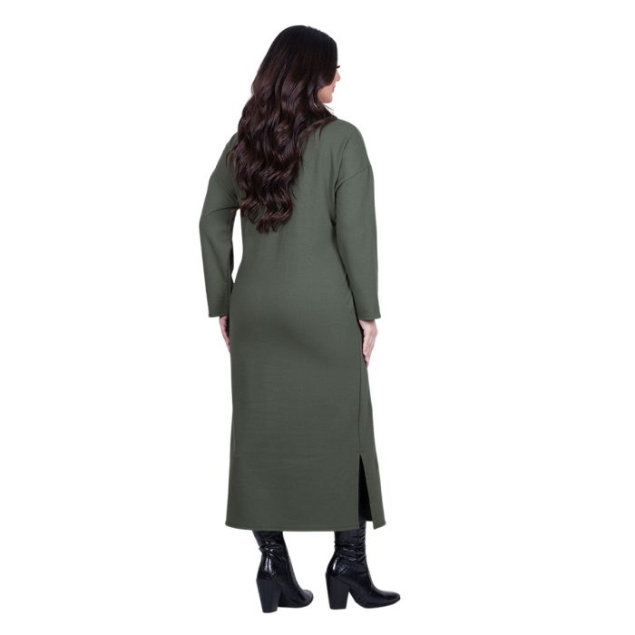 Fairyland Φόρεμα Πράσινο Γυναικείο Σε Ίσια Γραμμή Casual Μακρύ All Day Free Size - FM-12642-GR - Image 4