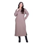 Fairyland Φόρεμα Μόκα Γυναικείο Σε Ίσια Γραμμή Casual Μακρύ All Day Free Size - FM-12642-MG