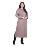 Fairyland Φόρεμα Μόκα Γυναικείο Σε Ίσια Γραμμή Casual Μακρύ All Day Free Size - FM-12642-MG - Image 3