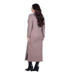 Fairyland Φόρεμα Μόκα Γυναικείο Σε Ίσια Γραμμή Casual Μακρύ All Day Free Size - FM-12642-MG - Image 4