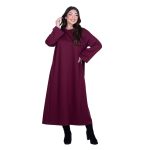 Fairyland Φόρεμα Μπορντό Γυναικείο Σε Άλφα Γραμμή Casual Maxi All Day Free Size - FM-1606-BR - Image 2