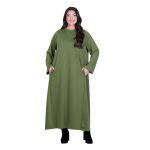 Fairyland Φόρεμα Πράσινο Γυναικείο Σε Άλφα Γραμμή Casual Maxi All Day Free Size - FM-1606-LM - Image 3