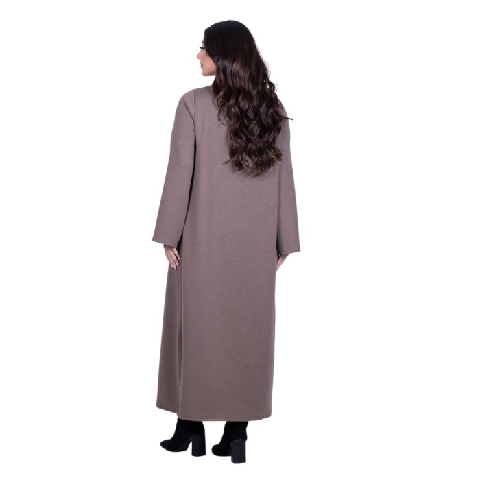 Fairyland Φόρεμα Μόκα Γυναικείο Σε Άλφα Γραμμή Casual Maxi All Day Free Size - FM-1606-MG - Image 5