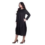 Fairyland Φόρεμα Καφέ Γυναικείο Midi Εβαζέ Με Τσέπες All Day Free Size - FM-20863-BR - Image 2