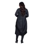 Fairyland Φόρεμα Γκρι Γυναικείο Midi Εβαζέ Με Τσέπες All Day Free Size - FM-20863-GR - Image 4