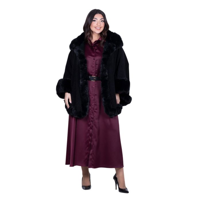 Fairyland Φόρεμα Μπορντό Γυναικείο Σατινέ Με Κουμπιά Μακρύ Άλφα Γραμμή All Day Free Size - FM-7275 - Image 5