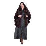 Fairyland Φόρεμα Πράσινο Γυναικείο Σατινέ Με Κουμπιά Μακρύ Άλφα Γραμμή All Day Free Size - FM-7275-GR - Image 7