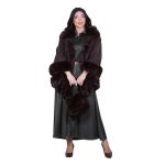 Fairyland Κάπα Dark Chocolate Γυναικεία Με Οικολογική Γούνα All Day Free Size - FM-30985-DR - Image 6