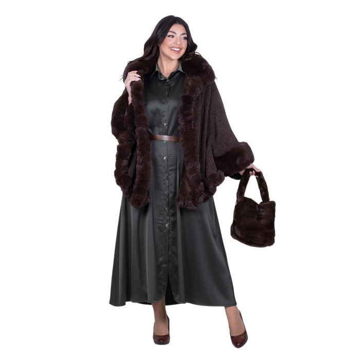 Fairyland Φόρεμα Πράσινο Γυναικείο Σατινέ Με Κουμπιά Μακρύ Άλφα Γραμμή All Day Free Size - FM-7275-GR - Image 6