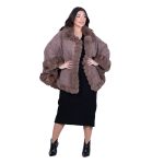 Fairyland Κάπα Καφέ Γυναικεία Με Οικολογική Γούνα All Day Free Size - FM-30985-ΒR - Image 7
