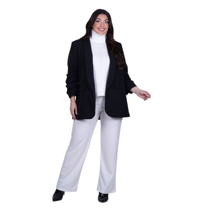 Fairyland Moschato Σακάκι Μαύρο Γυναικείο Casual All Day Free Size - FM-50758-BC - Image 5