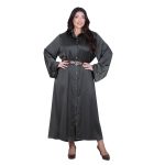 Fairyland Φόρεμα Πράσινο Γυναικείο Σατινέ Με Κουμπιά Μακρύ Άλφα Γραμμή All Day Free Size - FM-7275-GR