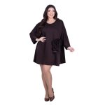 Fairyland Φόρεμα Καφέ Γυναικείο Κοντό Εβαζέ Ριχτό Girly All Day Free Size - FM-9905-BR - Image 2