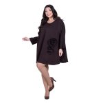 Fairyland Φόρεμα Καφέ Γυναικείο Κοντό Εβαζέ Ριχτό Girly All Day Free Size - FM-9905-BR - Image 3