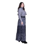 Platinum Φούστα Γκρι Με Μαύρο Γυναικεία Maxi Boho Με Λαστιχο All Day Free Size - FS-2211-B - Image 4