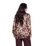 Platinum Πουκάμισο Γήινο Με Animal Print Γυναικείο Mακρυμάνικο All Day Free Size – FS5268-1 - Image 3